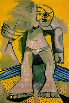 Baigneur debout 1971 Cubism Oil Paintings